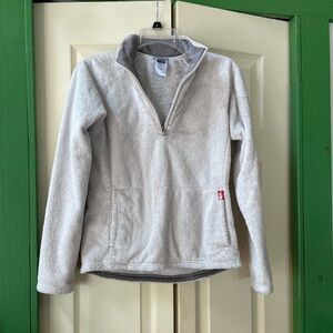 The North Face Light Gray Women’s Fleece Top/Jacket